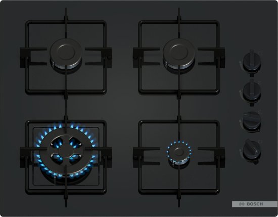 כיריים גז 4 להבות בישול 60 ס"מ Bosch Serie 2 POH6B6K30Y