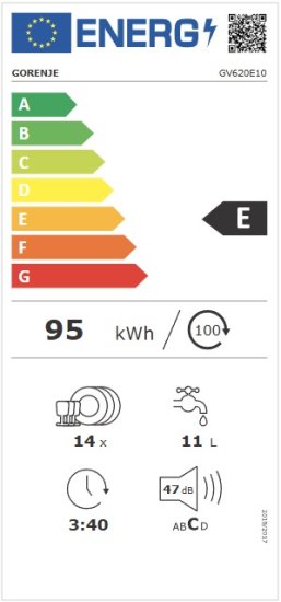Gorenje GV620E10 Gorenje GV620E10