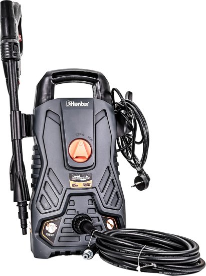 מכונת שטיפה בלחץ גבוה Hunter 102301-009 1400W 105bar מכונת שטיפה בלחץ גבוה Hunter 102301-009 1400W 105bar