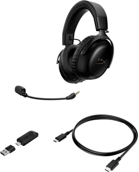 אוזניות גיימינג אלחוטיות HyperX Cloud III S אוזניות גיימינג אלחוטיות HyperX Cloud III S